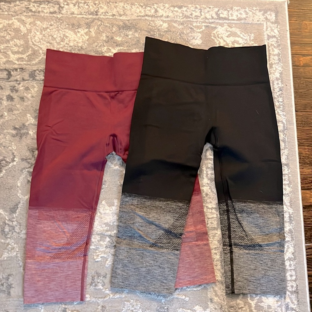 Lululemon crops set of 2 size 6